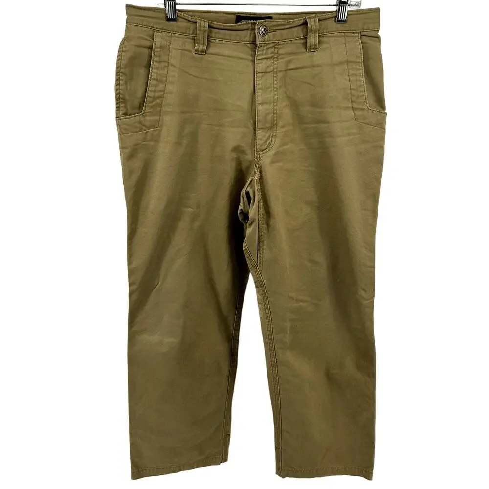 Mountain Khakis Teton Twill Pants Relaxed Fit Straight Leg Retro Khaki 34x30